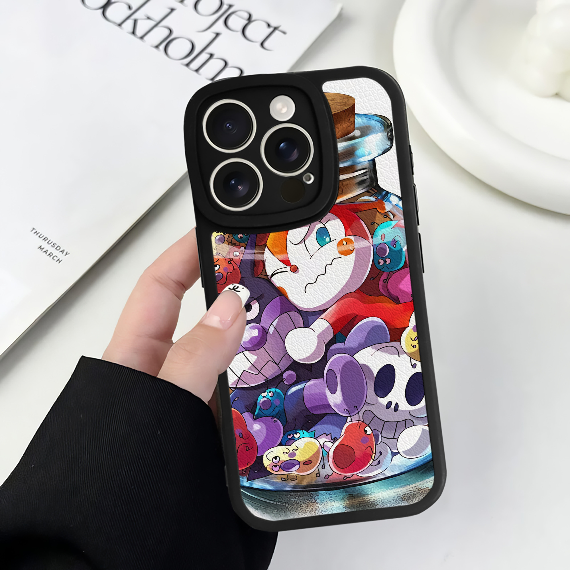 （画像用） アンパンマン Anpanman 【iPhone 16シリーズ対応】シリコンスマホケース（レザー調） 材質：シリコン
